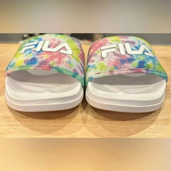Fila Drifter Lux Tie Dye Women's Slide Sandals Size 10. NWOT - Picture 2 of 10